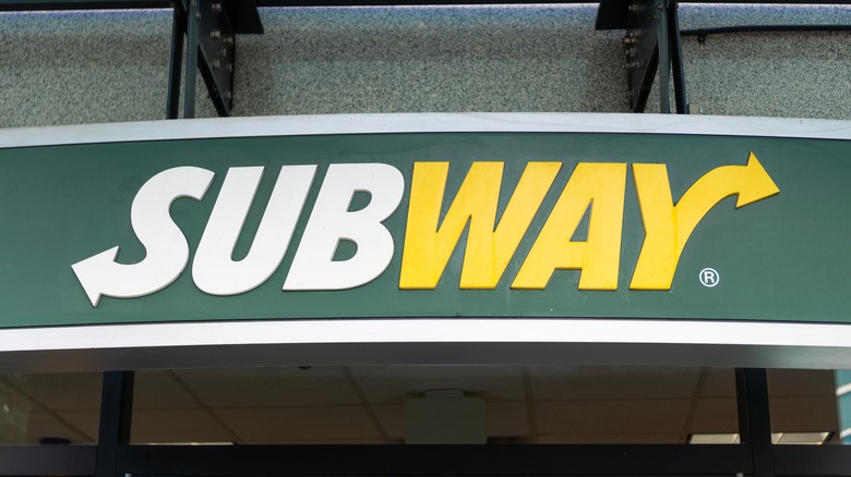 A Subway sign.
