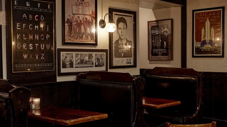 Mob decor inside the Exchequer Pub