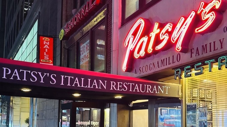 Front view of Patsy's Italian Restaurant