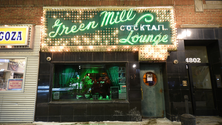 Front of The Green Mill in Chicago