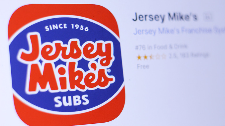 A screenshot of the Jersey Mike's app in the App Store.