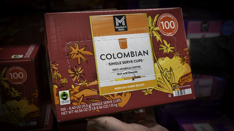Box of Member's Mark coffee