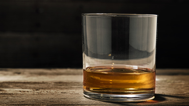 Glass of neat whiskey