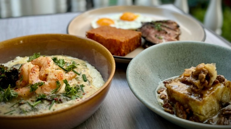 Bowls of Southern food at Husk