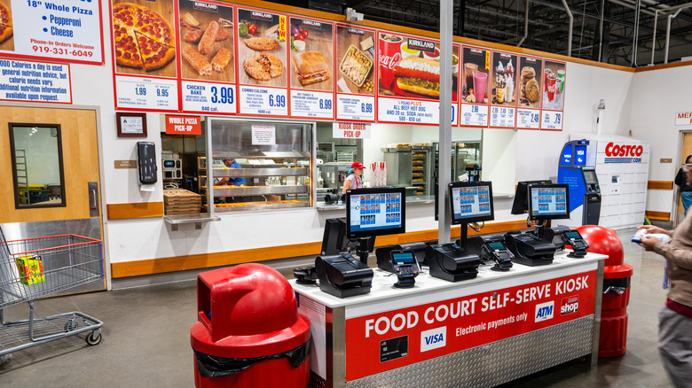 Ordering kiosks at costco food court