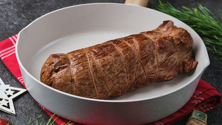 A seared beef roast