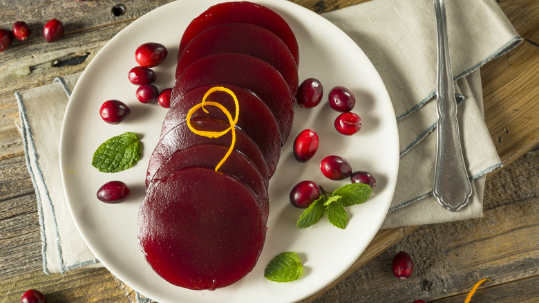 elevated canned cranberry sauce