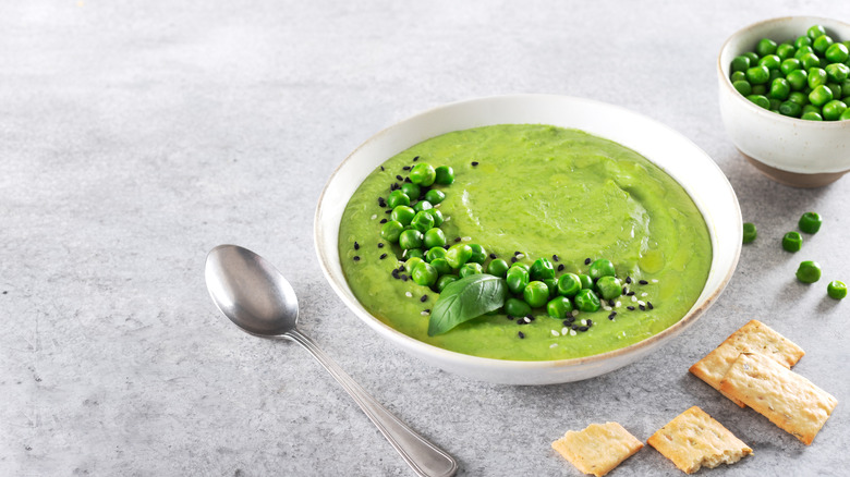 Bowl of pea soup