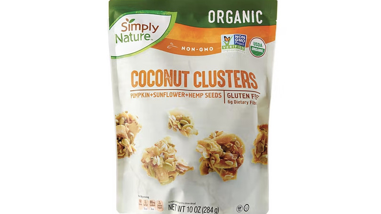 A bag of Simply Nature Super Seed Coconut Clusters