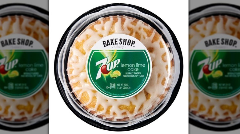 Bake Shop 7Up Lemon Lime Cake in a plastic shell