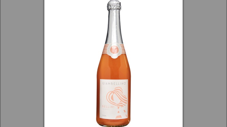 Bottle of Giambellino Peach Bellini Sparkling Wine from Aldi