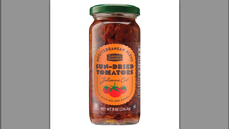 Jar of Tuscan Garden Mediterranean Blend Sun-Dried Tomatoes from Aldi