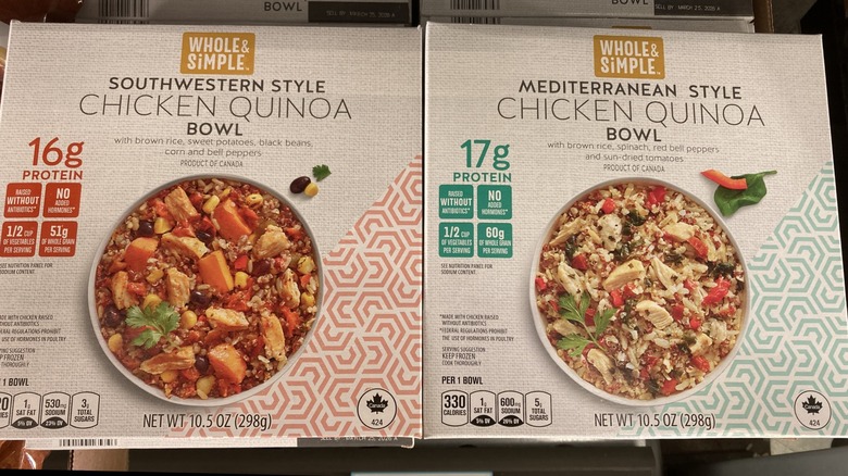 frozen quinoa protein bowls from Aldi