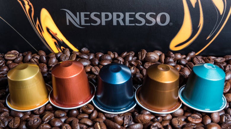 Variety of Nespresso espresso pods