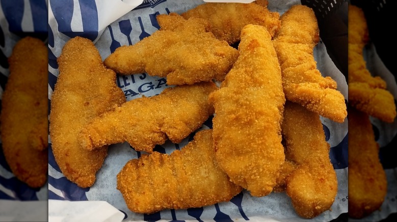 Close up of Culver's chicken tenders