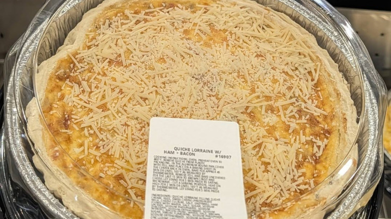 Costco deli Quiche Lorraine with ham and bacon