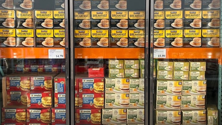 Costco frozen breakfast sandwich aisle