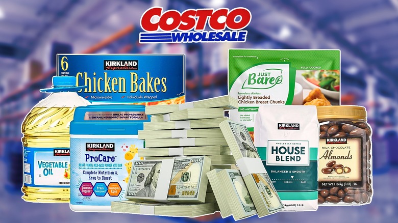 Composite image of Costco products that have almost doubled in price