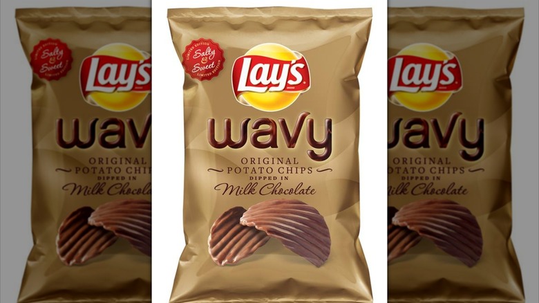 Milk Chocolate Wavy Lay's potato chips