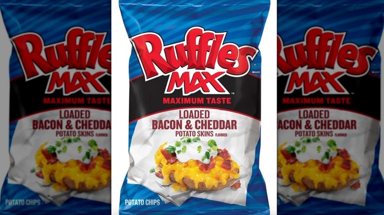 Ruffles Loaded Potato Skins chip bag