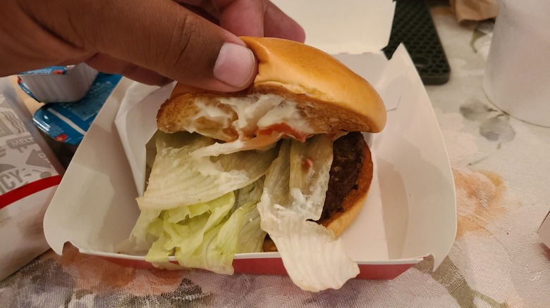 a Jumbo Jack burger from Jack in the Box