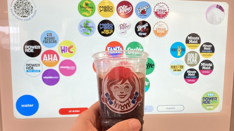 Wendy's Coke cup with Freestyle machine