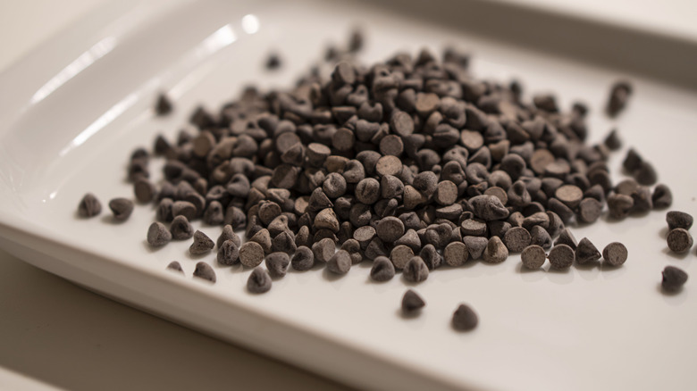 Pile of chocolate chips