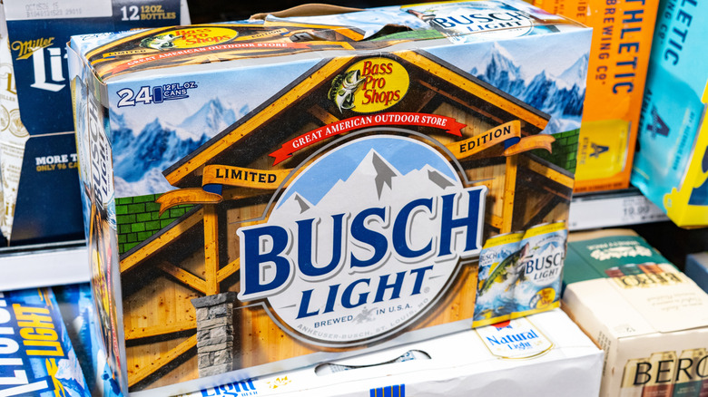 Case of Busch Light beer