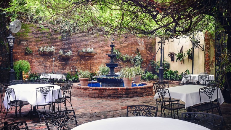 Court of Two Sisters dining patio