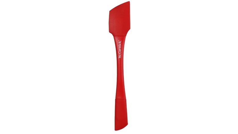 silicone scraper from Dollar Store