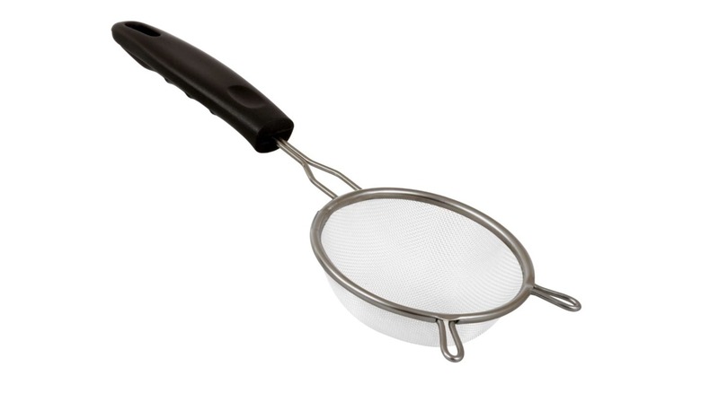 mesh strainer from Dollar Store