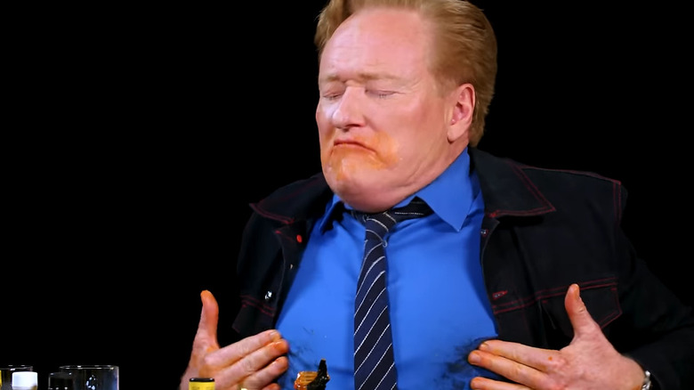 Conan on Hot Ones