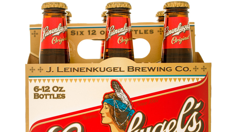 A six-pack of Leinenkugel's Original beer