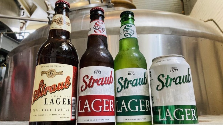 Straub Brewery's classic lineup of lagers