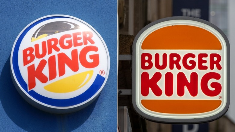 Old (left) and new (right) Burger King logos