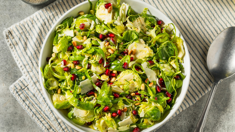 Brussels sprouts with pomegranate