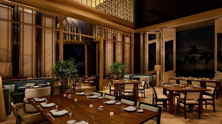 Nobu interior at the Grand Wailea Maui, A Waldorf Astoria Resort﻿