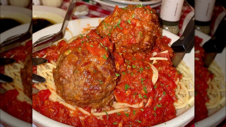 Buca di Beppo meatballs