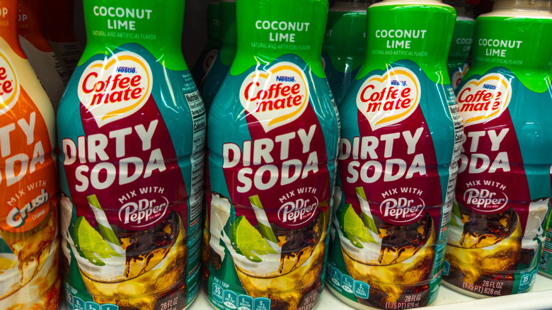 dirty Dr Pepper Coffee Mate creamers