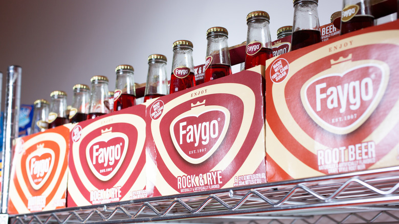 Six packs of Faygo soda
