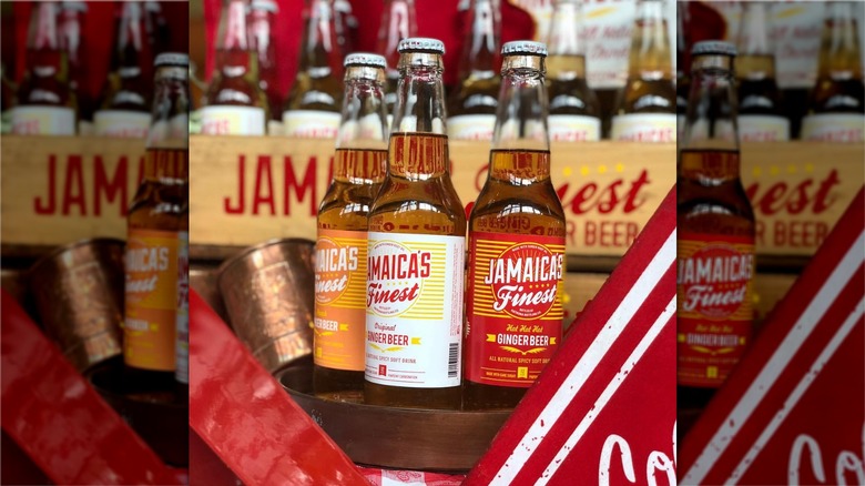 Jamaica's Finest Ginger Beer bottles