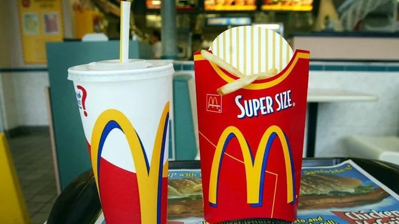 Super Size fries and drink from McDonald's