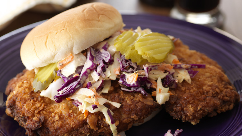tenderloin sandwich slaw pickles