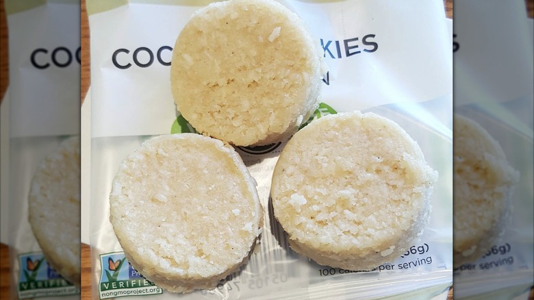 Three Emmy's Organics Vanilla Bean Coconut Cookies