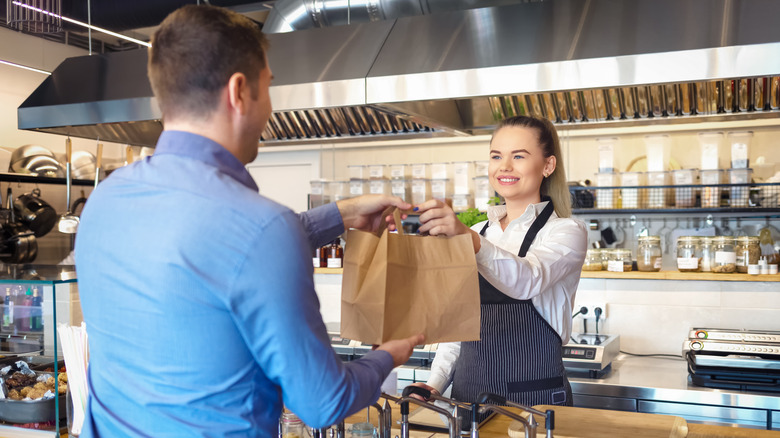 receiving takeout order