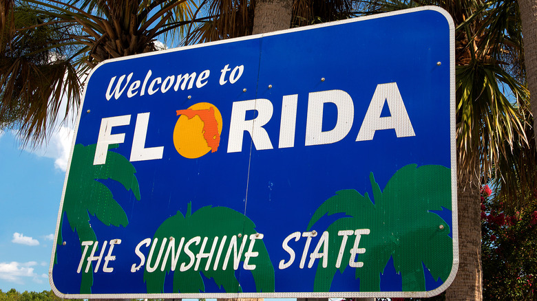 Welcome to Florida sign