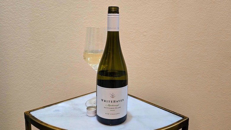 Whitehaven Sauvignon Blanc and glass