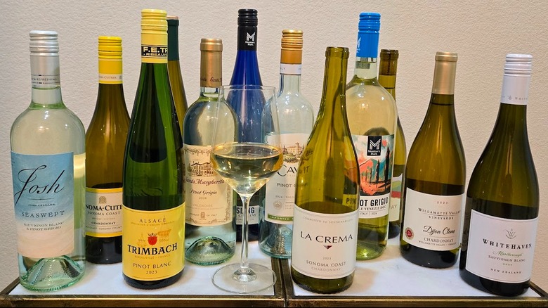 White wine bottles that are available at Sam's Club