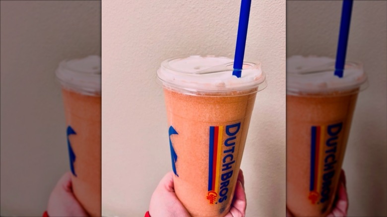 Dutch Bros Unicorn Blood Rebel with sweet cream