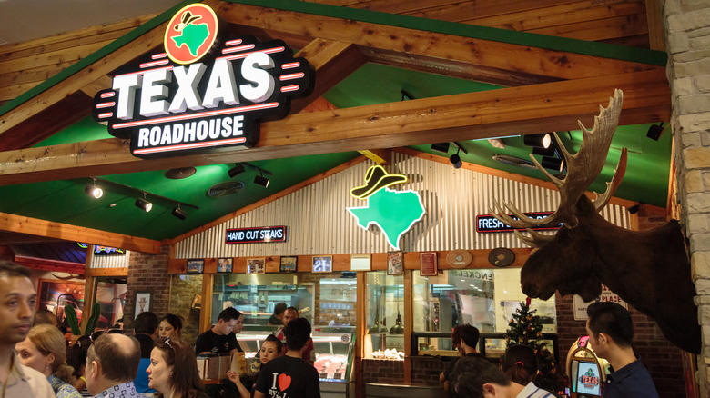 interior of Texas Roadhouse with customers